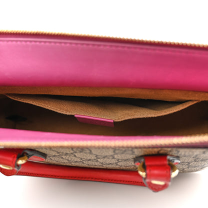 Gucci GG Supreme Monogram Mini Zip Top Tote Beige Dry Rose 12 of 18