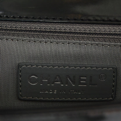 Chanel Glazed Calfskin Large Boy Flap Black 6 of 8