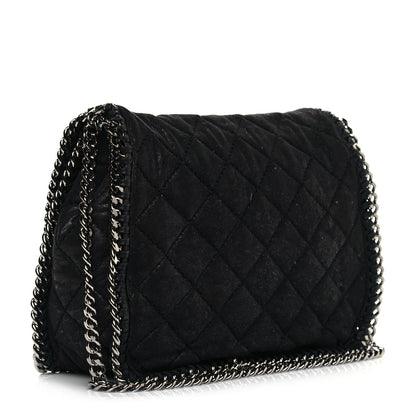 Stella McCartney Shaggy Deer Quilted Falabella Shoulder Bag Black 3 of 12