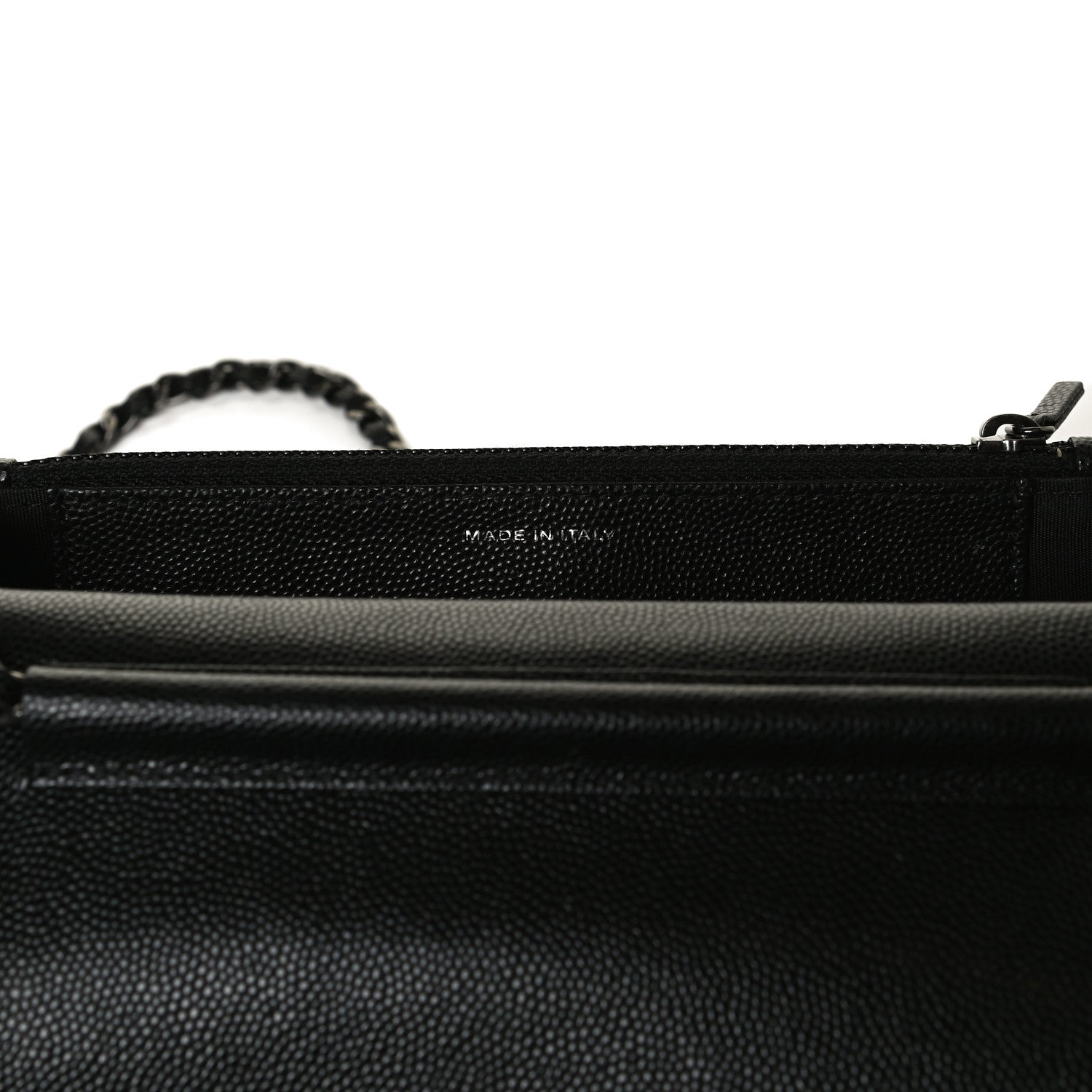 Chanel Caviar Quilted Boy Wallet On Chain WOC Black 7 of 12