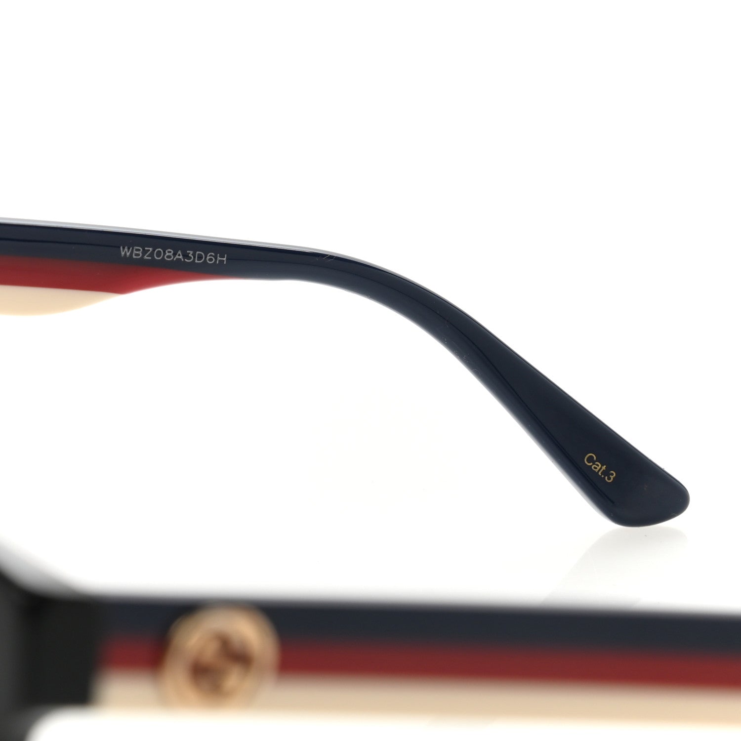 Gucci Acetate GG Web Round Eye Sunglasses GG0854SK Black 7 of 9