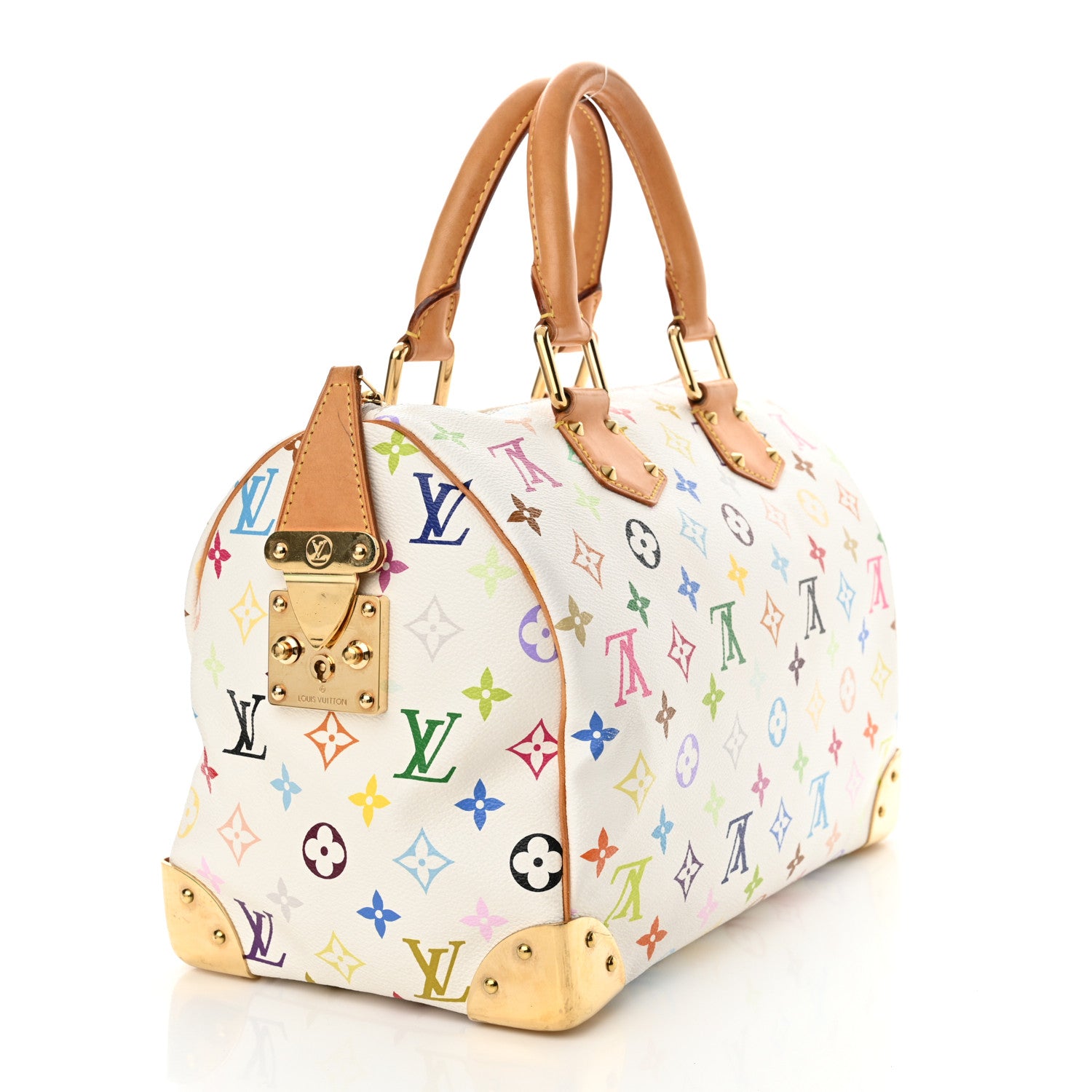 Louis Vuitton Monogram Multicolor Speedy 30 White 3 of 15