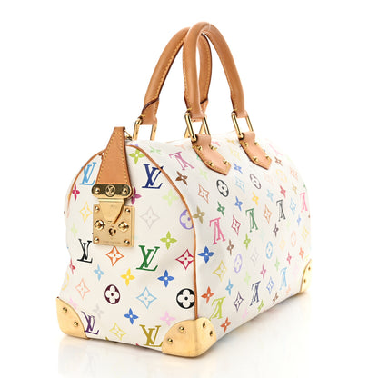 Louis Vuitton Monogram Multicolor Speedy 30 White 3 of 15