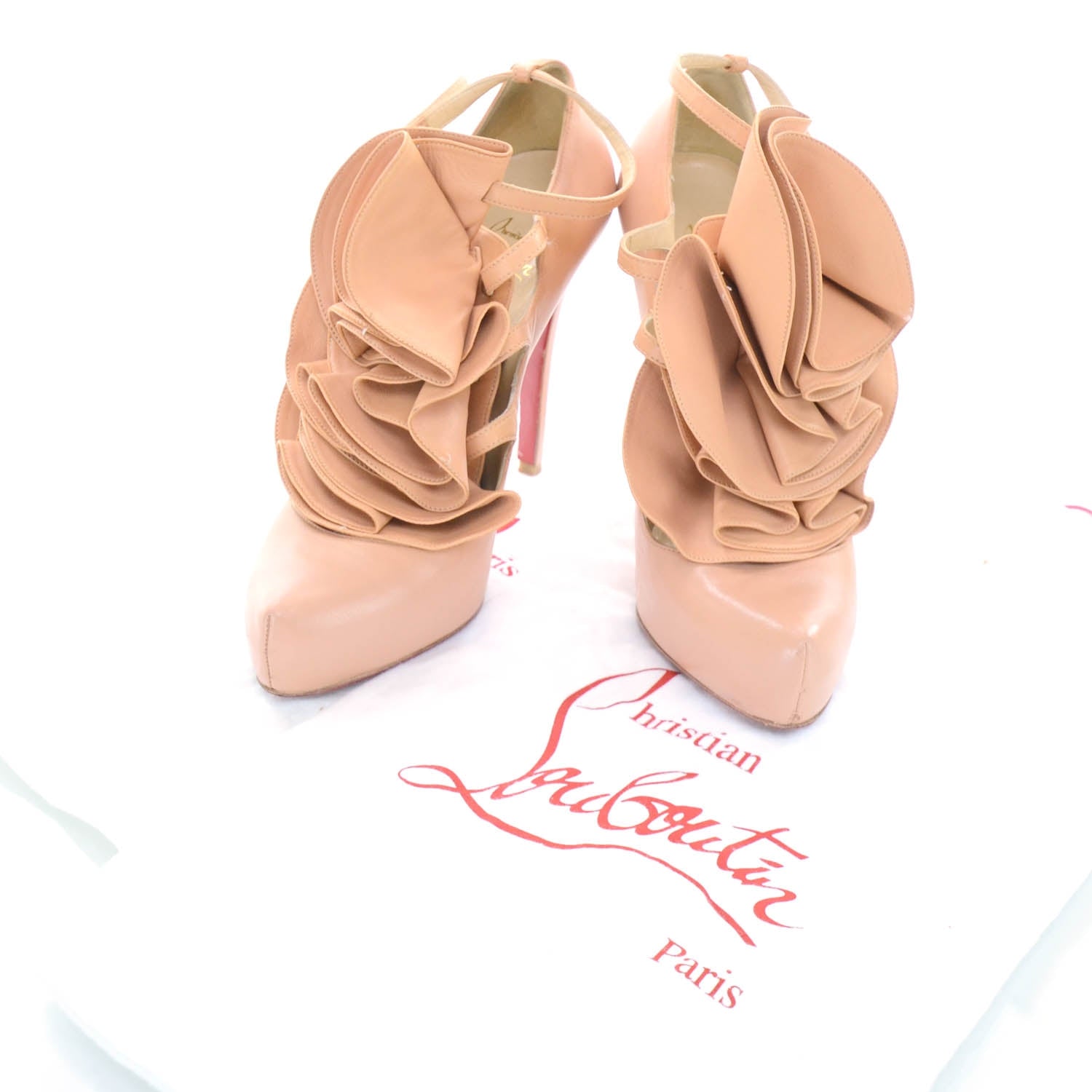 Christian Louboutin Nappa Dillian 120 Pumps 38.5 Blush 4 of 6