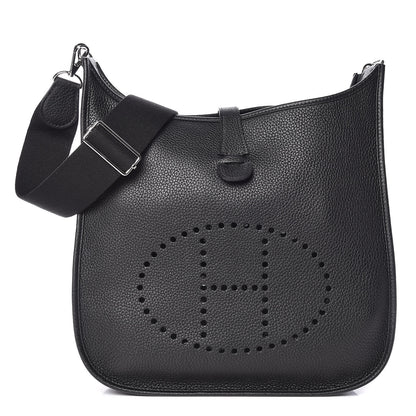 Hermes Taurillon Clemence Evelyne III GM Black 1 of 10