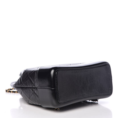 Chanel Aged Calfskin Quilted Small Gabrielle Backpack Black 4 of 10