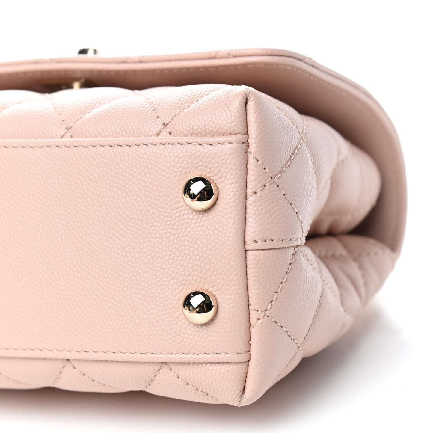 Caviar Quilted Extra Mini Coco Handle Flap Light Pink