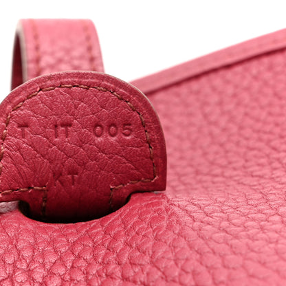 Hermes Taurillon Clemence Evelyne III PM Rouge Grenat 7 of 10