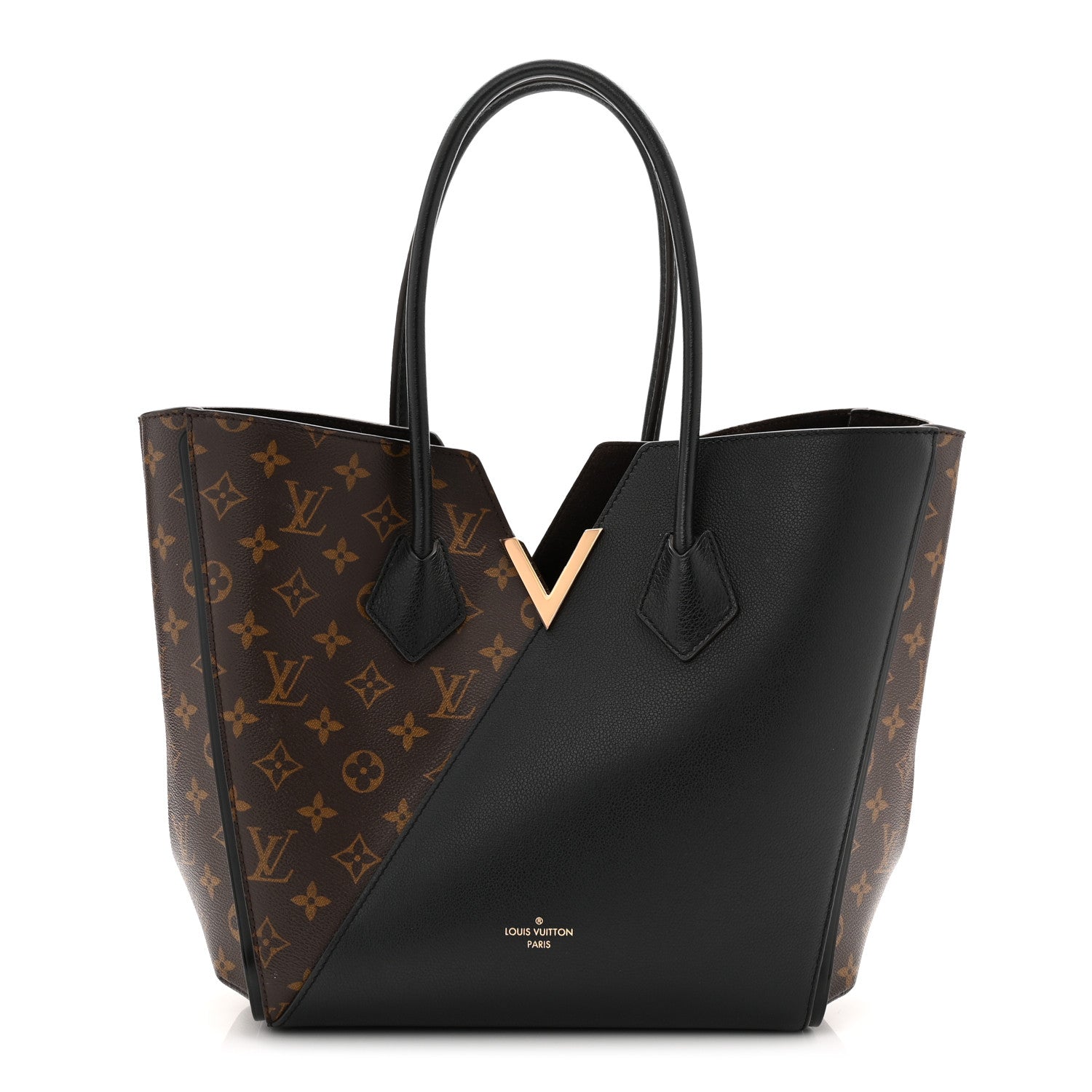 Louis Vuitton Calfskin Monogram Kimono Tote Black 1 of 9