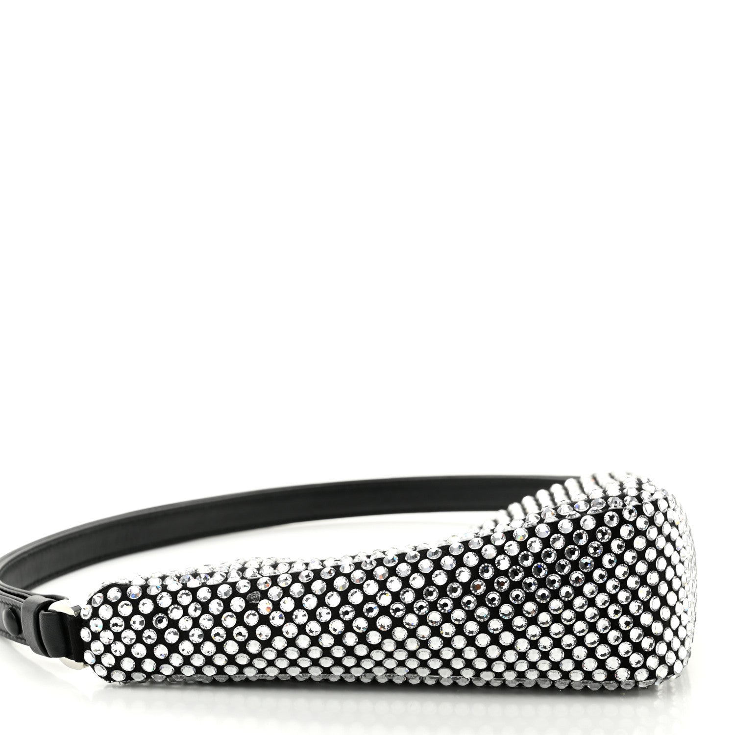 Prada Satin Crystal Triangle Pouch Cristal 10 of 11