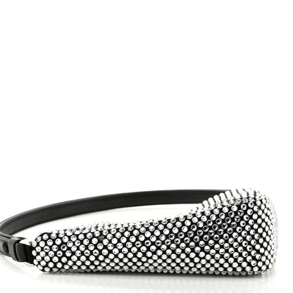 Prada Satin Crystal Triangle Pouch Cristal 10 of 11