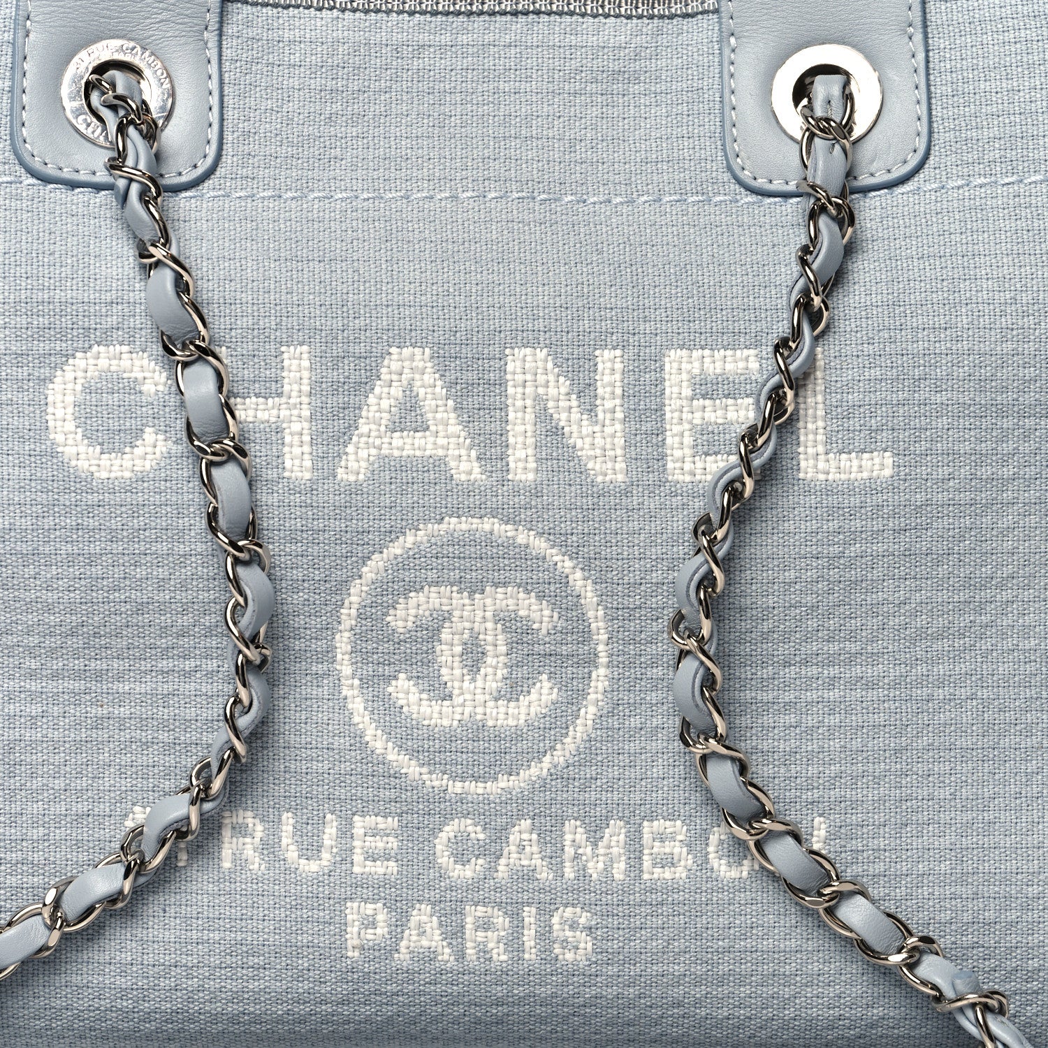 Chanel Mixed Fibers Small Deauville Tote Grey 10 of 15