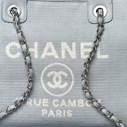 Chanel Mixed Fibers Small Deauville Tote Grey 10 of 15