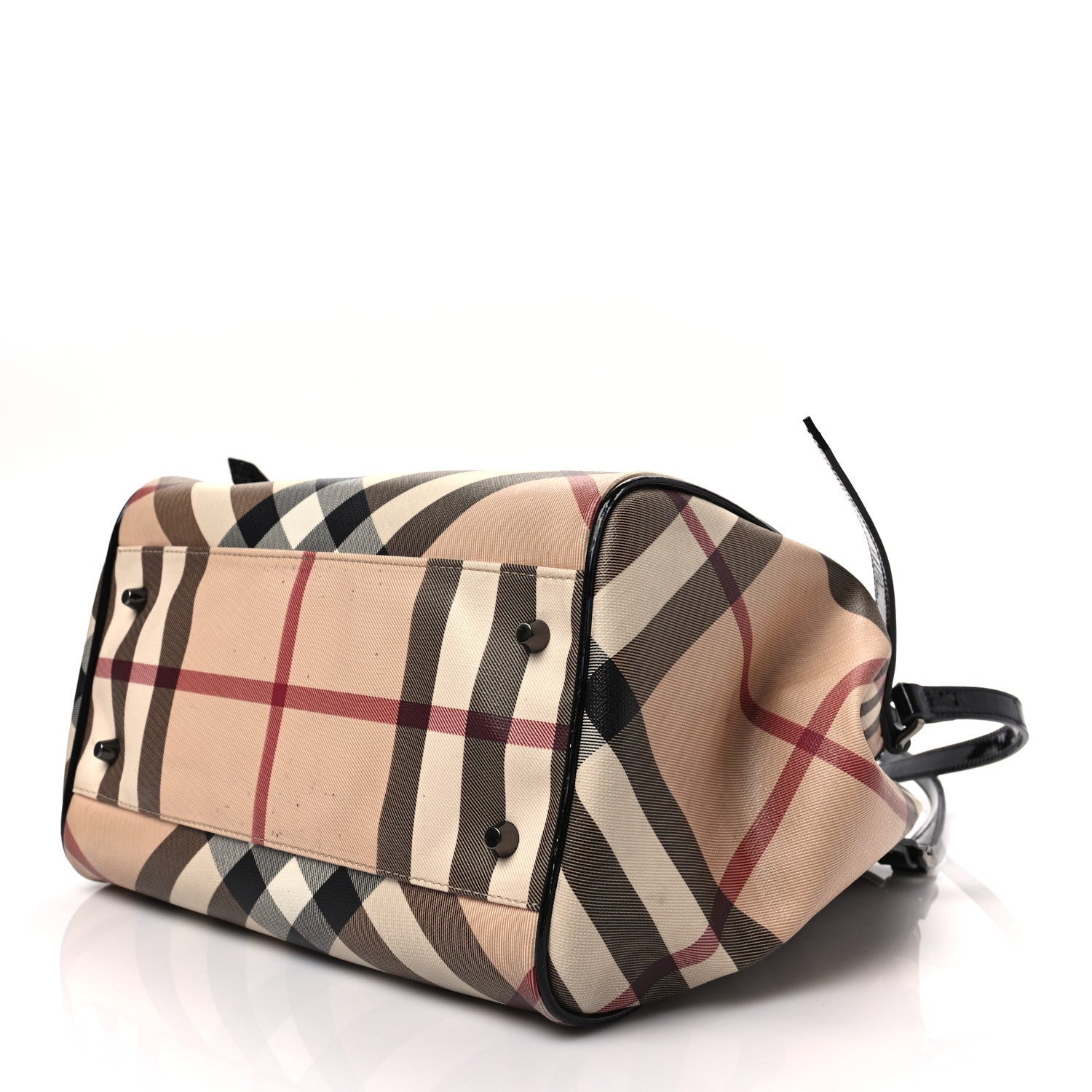 Burberry Nova Check Small Canterbury Tote Black 7 of 7