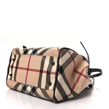 Burberry Nova Check Small Canterbury Tote Black 7 of 7
