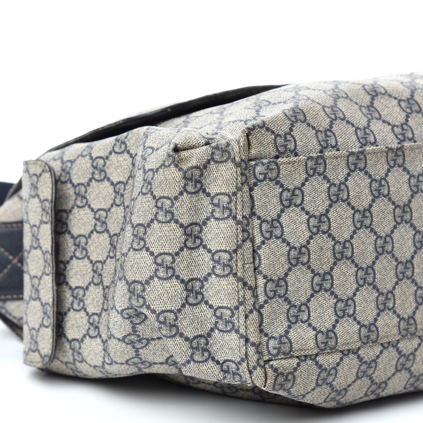 GG Plus Monogram Messenger Diaper Bag Navy