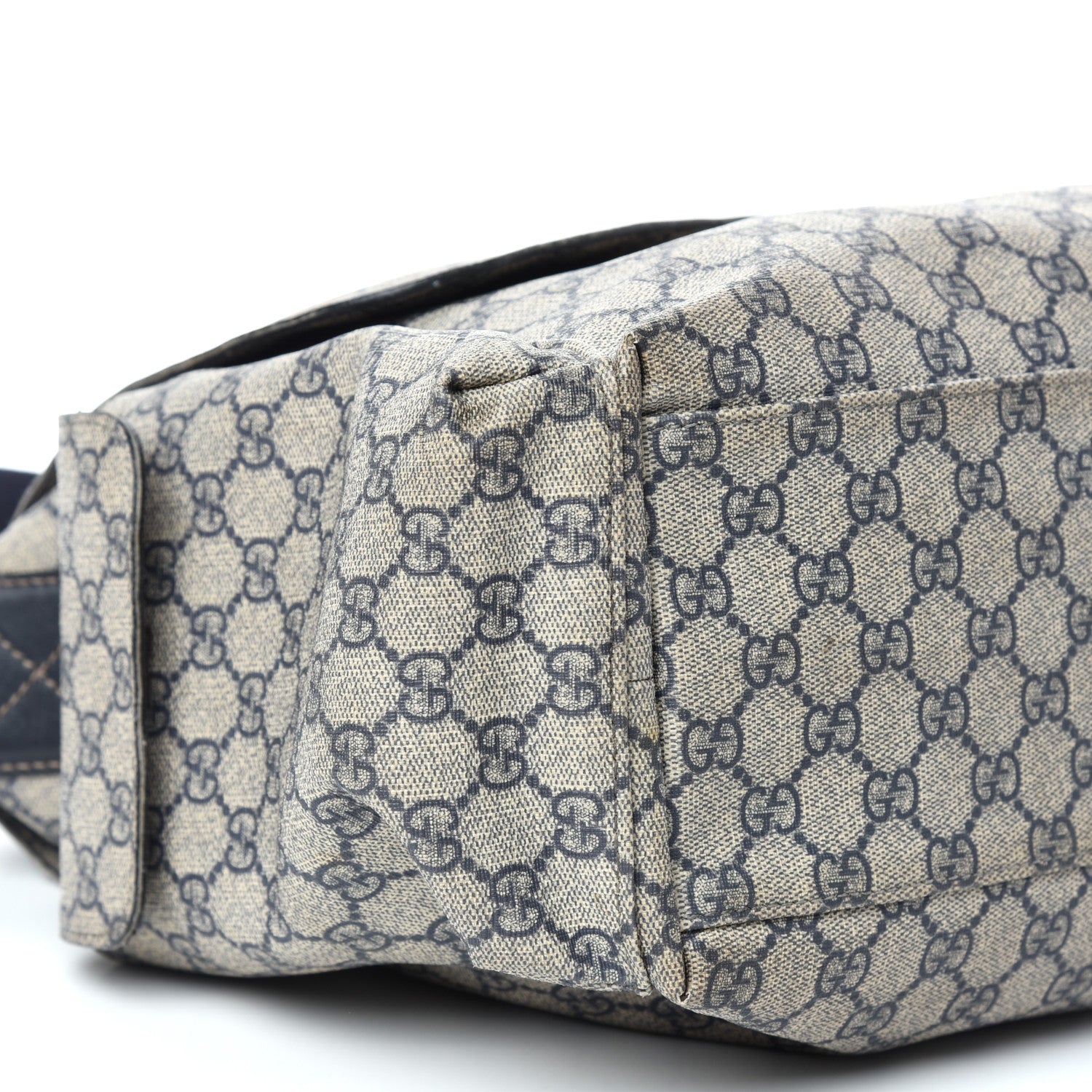 Gucci GG Plus Monogram Messenger Diaper Bag Navy 8 of 10