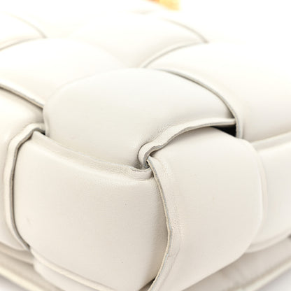 Bottega Veneta Lambskin Maxi Intreccio Padded Chain Cassette Crossbody Bag White 19 of 22