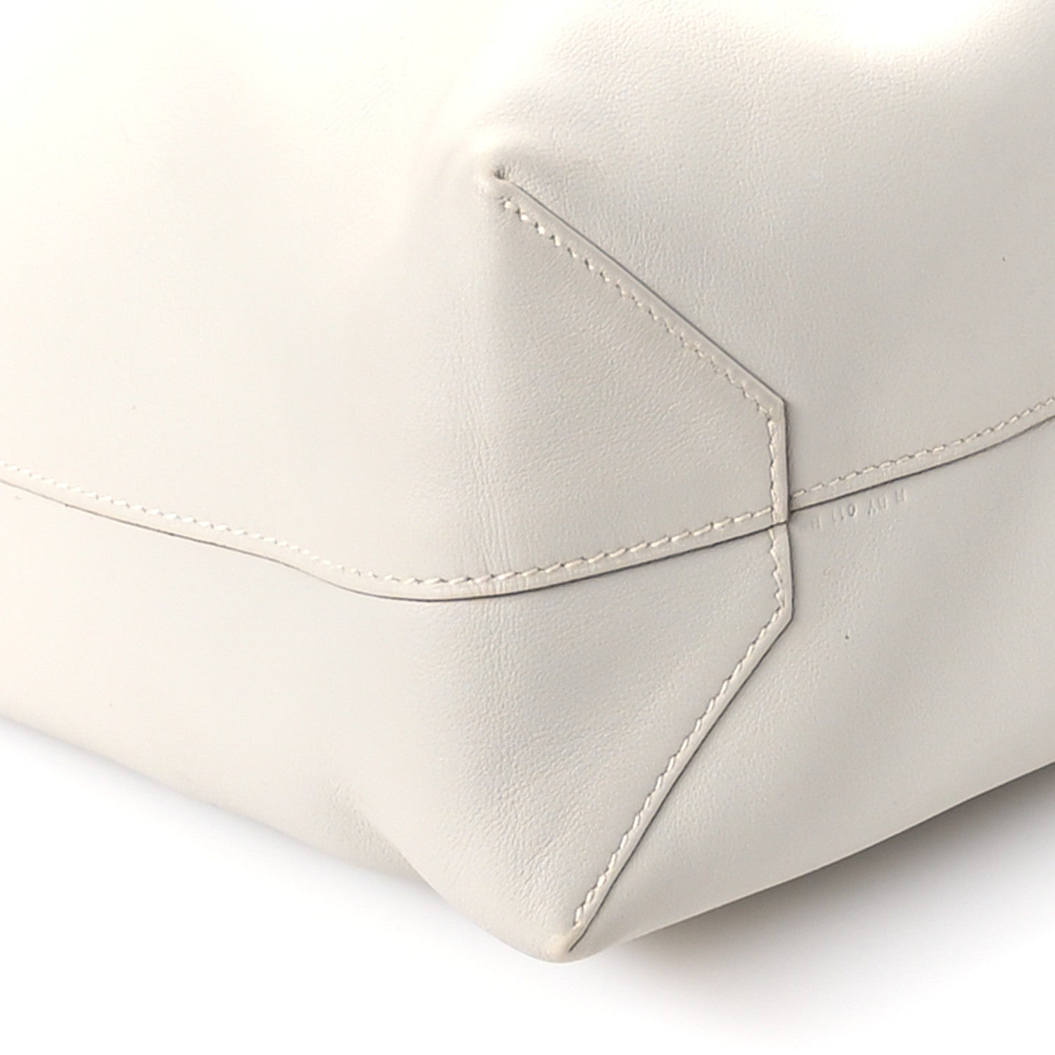 Hermes Veau Sikkim Taurillon Clemence Double Sens 36 Reversible Tote Bleu Pale Gris Perle 13 of 17