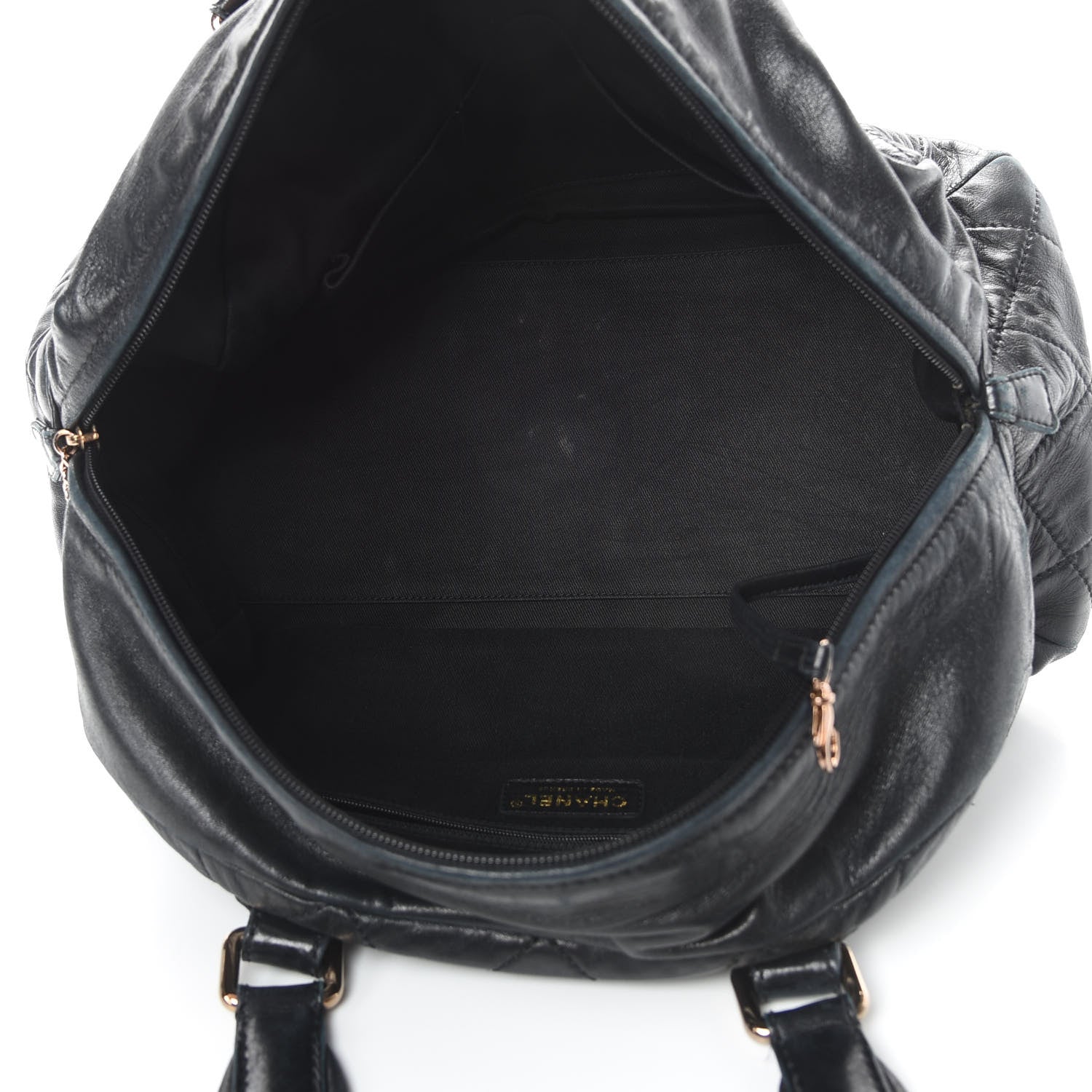 Chanel Lambskin Cloudy Bundle Bowler Black 5 of 15
