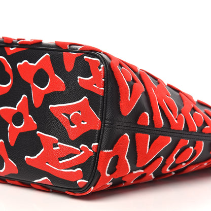 Louis Vuitton X UF Tufted Monogram Neverfull MM Black Red 8 of 11