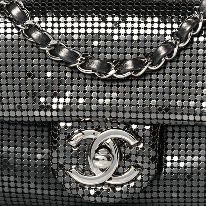 Chanel Faded Metallic Mesh Extra Mini Flap Silver 8 of 10