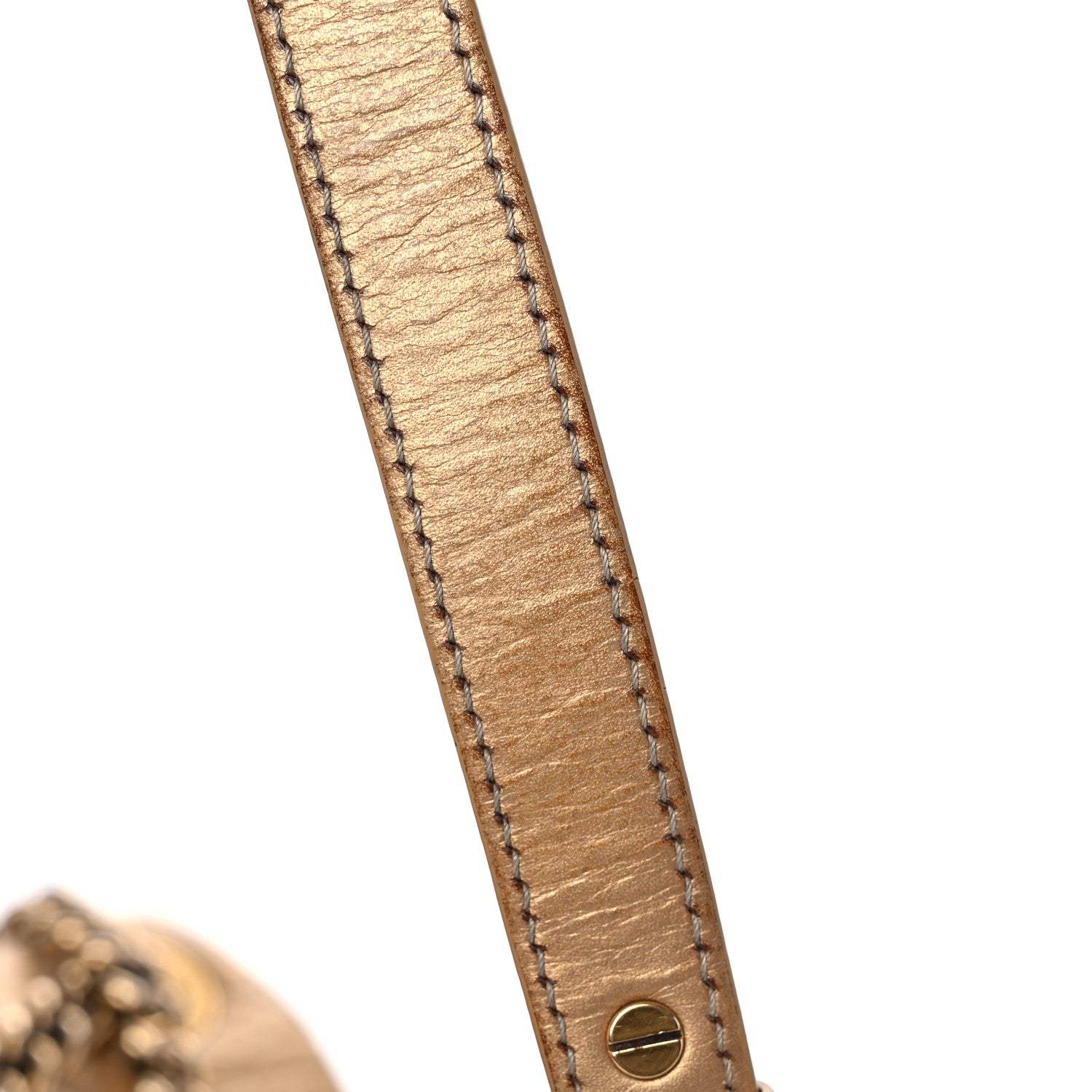 Chanel Metallic Aged Calfskin Quilted CC Square Flap Light Gold 23 of 33