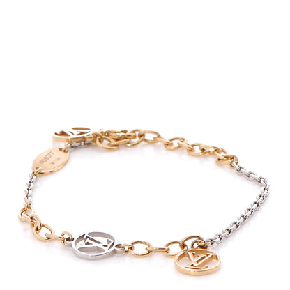 Louis Vuitton Logomania Bracelet Silver Gold 1 of 6