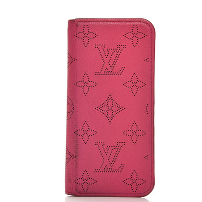 Louis Vuitton Monogram Cuir iPhone 7/8 Folio Case Fuchsia 1 of 8