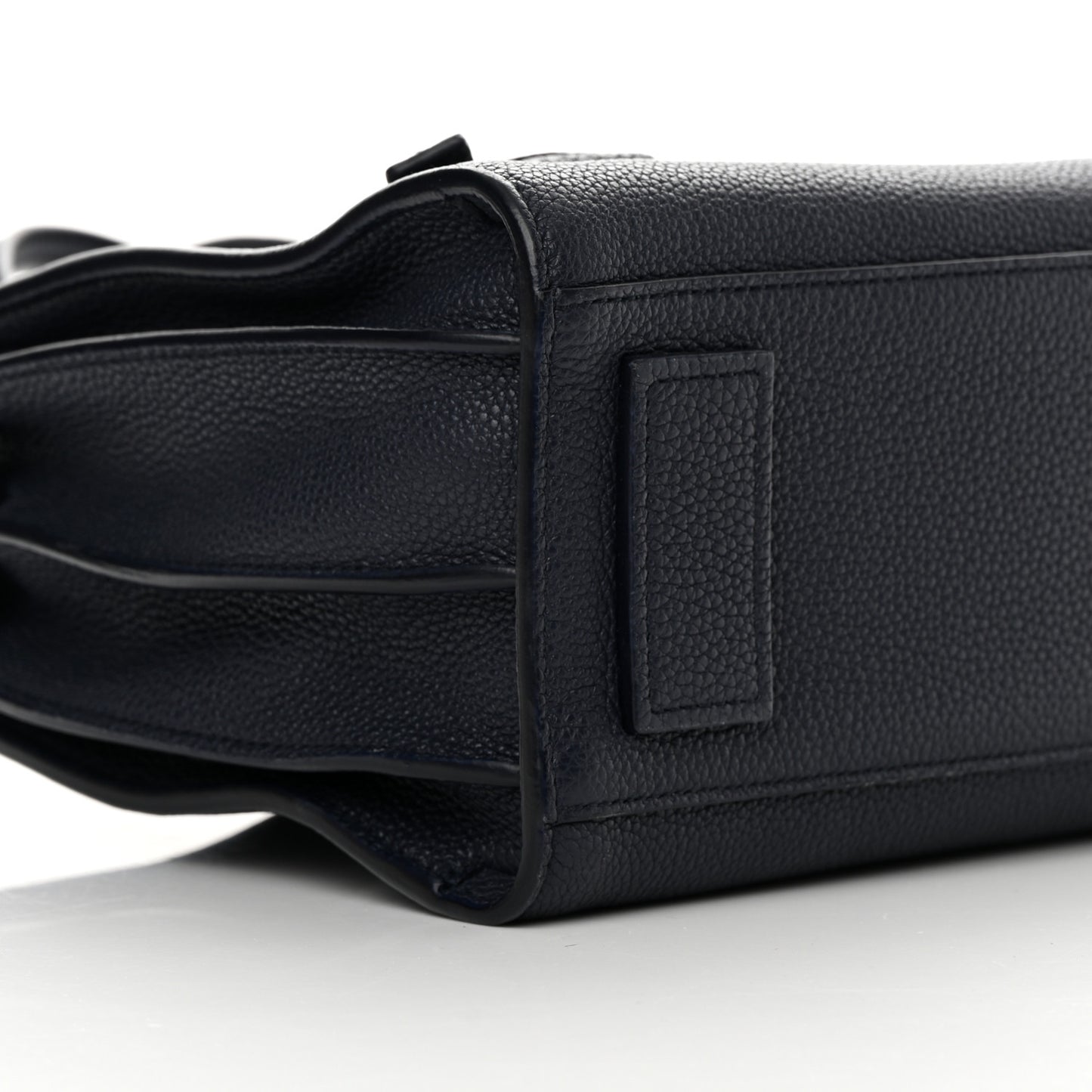 Grained Calfskin Baby Supple Sac De Jour Navy