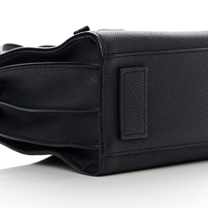 Saint Laurent Grained Calfskin Baby Supple Sac De Jour Navy 9 of 12