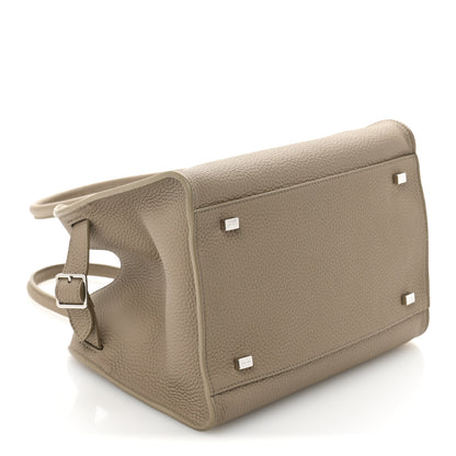 The Row Grained Calfskin Soft Margaux 10 Bag Dark Taupe 4 of 12