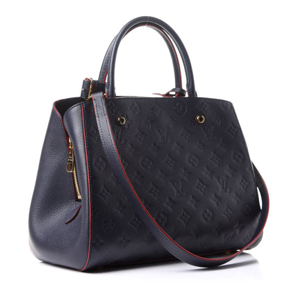 Louis Vuitton Empreinte Montaigne MM Marine Rouge 6 of 32