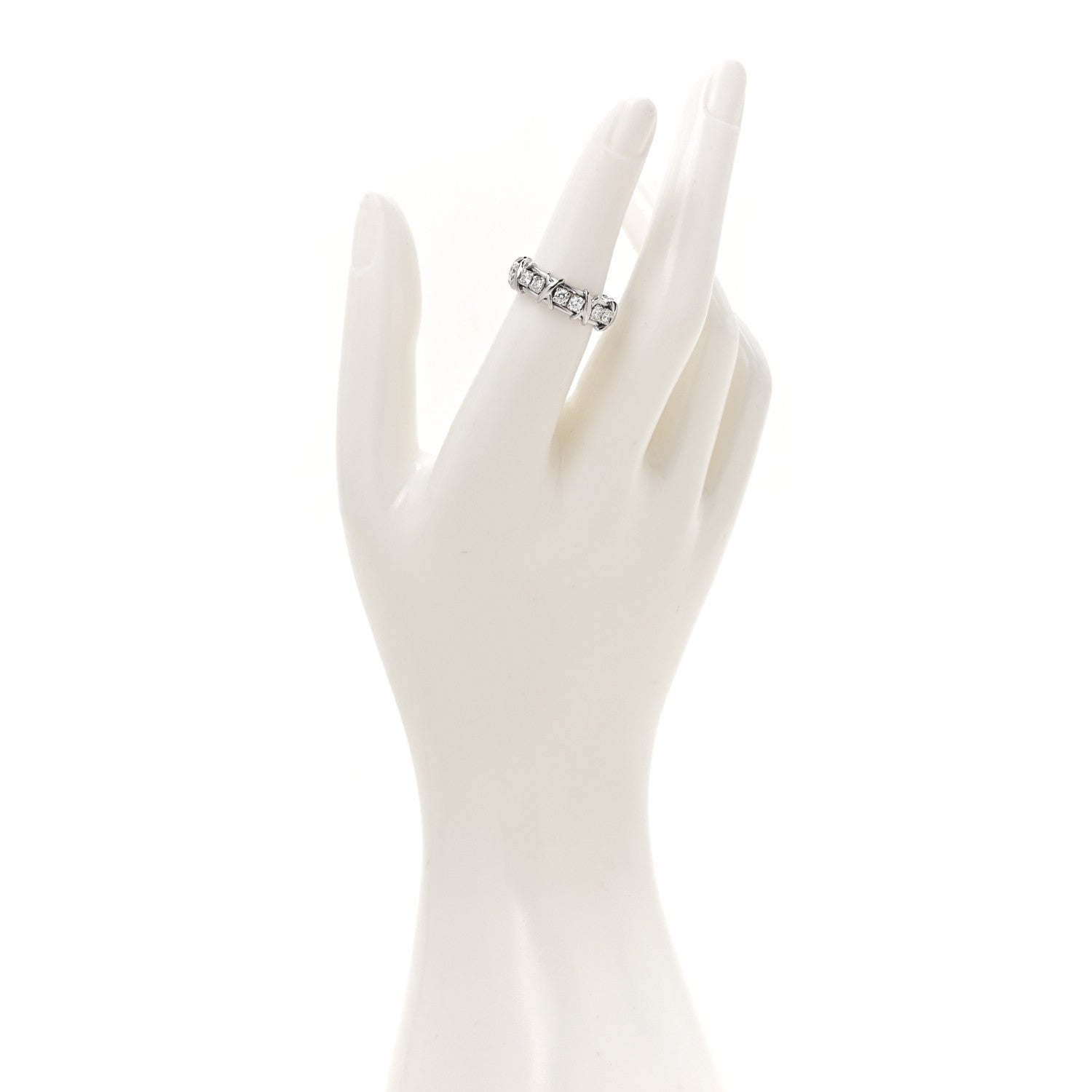 Tiffany Platinum Diamond Schlumberger Sixteen Stone Ring 52 6 2 of 5