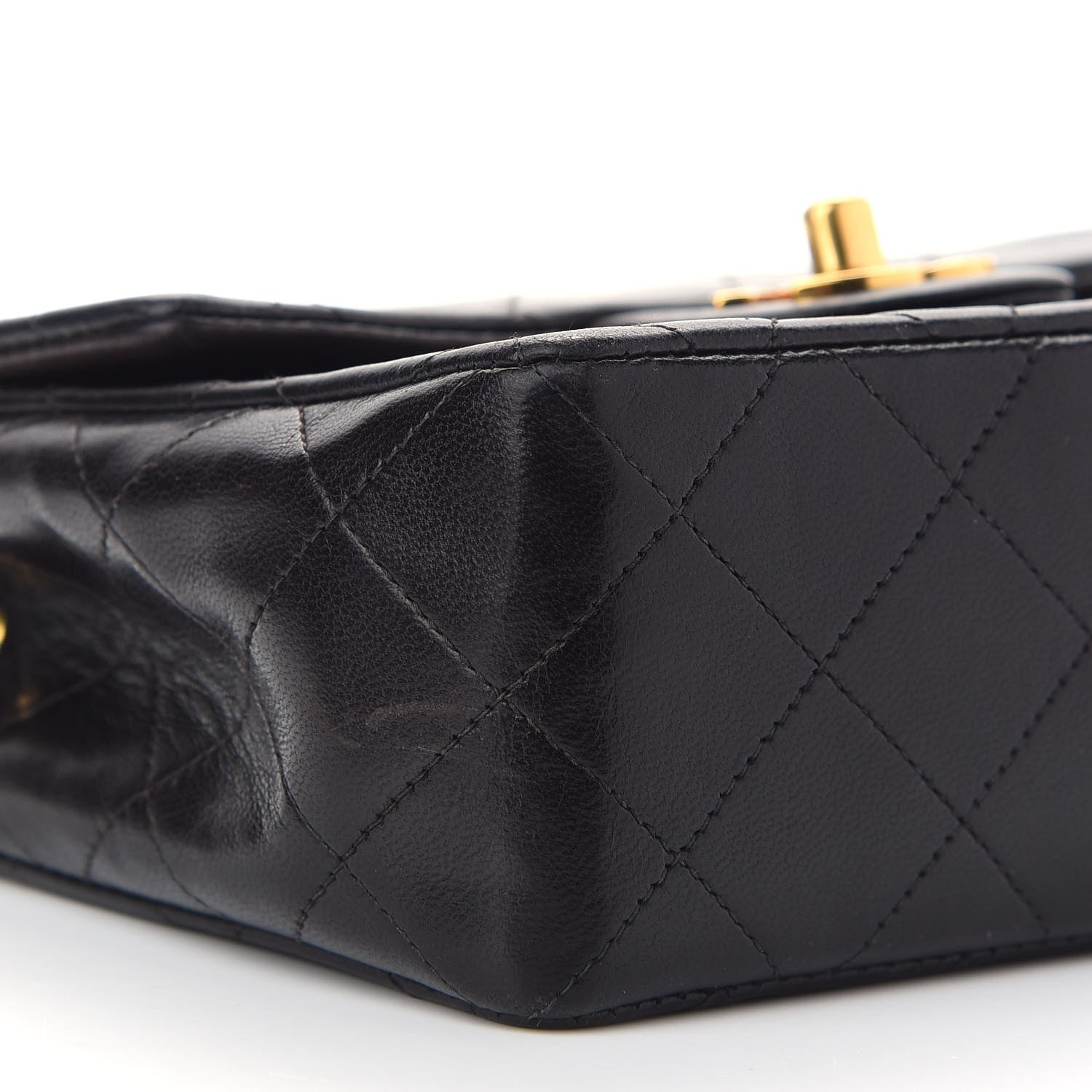 Chanel Lambskin Quilted Mini Square Flap Black 8 of 9