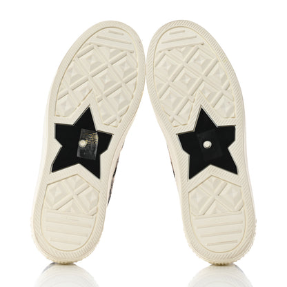 Christian Dior Canvas Toile De Jouy Embroidered Womens Walk'N'Dior Low Top Sneakers 40.5 Hazelnut Black 5 of 8
