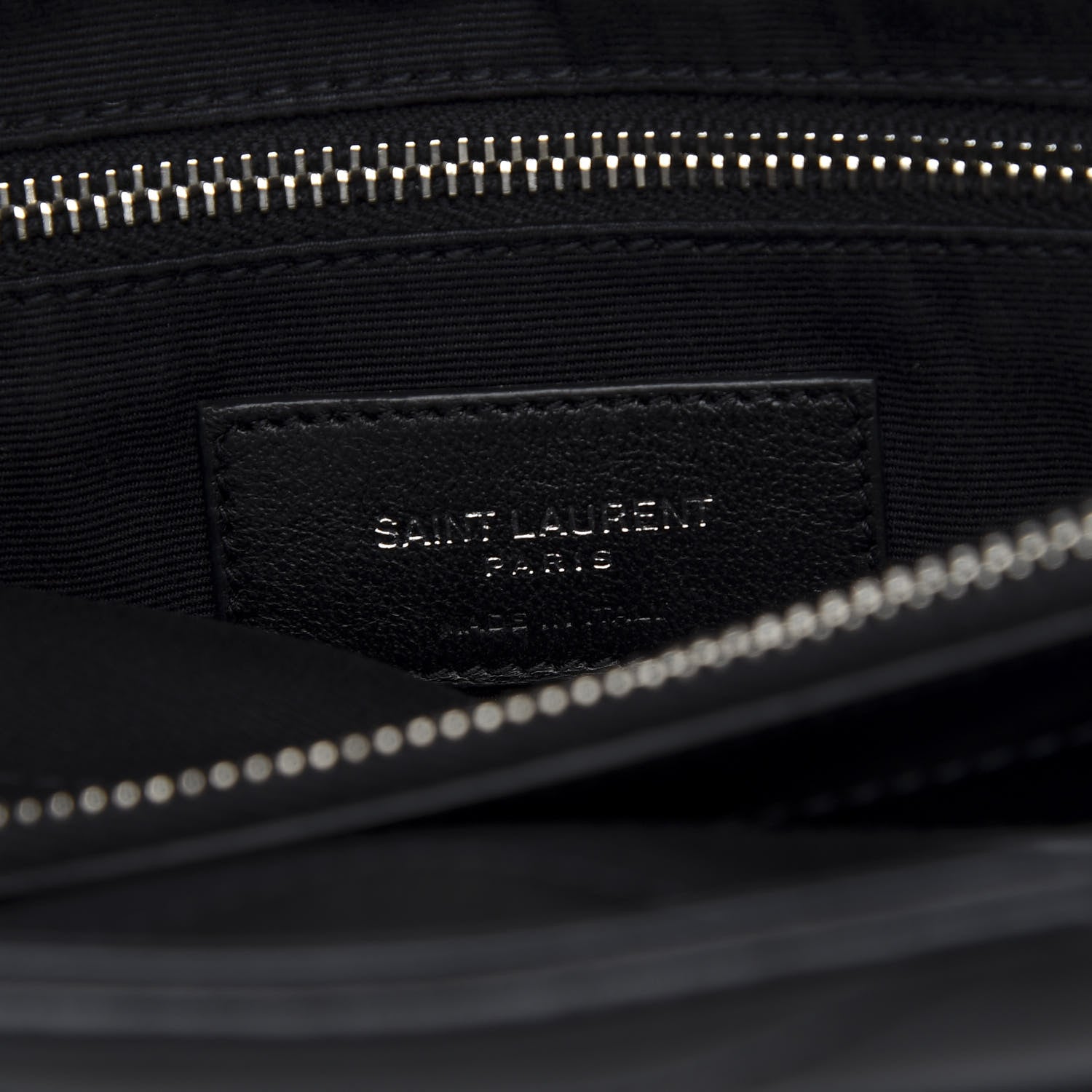 Saint Laurent Calfskin Y Quilted Monogram Medium Loulou Chain Satchel Black 11 of 12