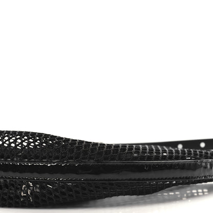 Alaia Net Patent Calfskin One Piece Demi Lune Black 9 of 9
