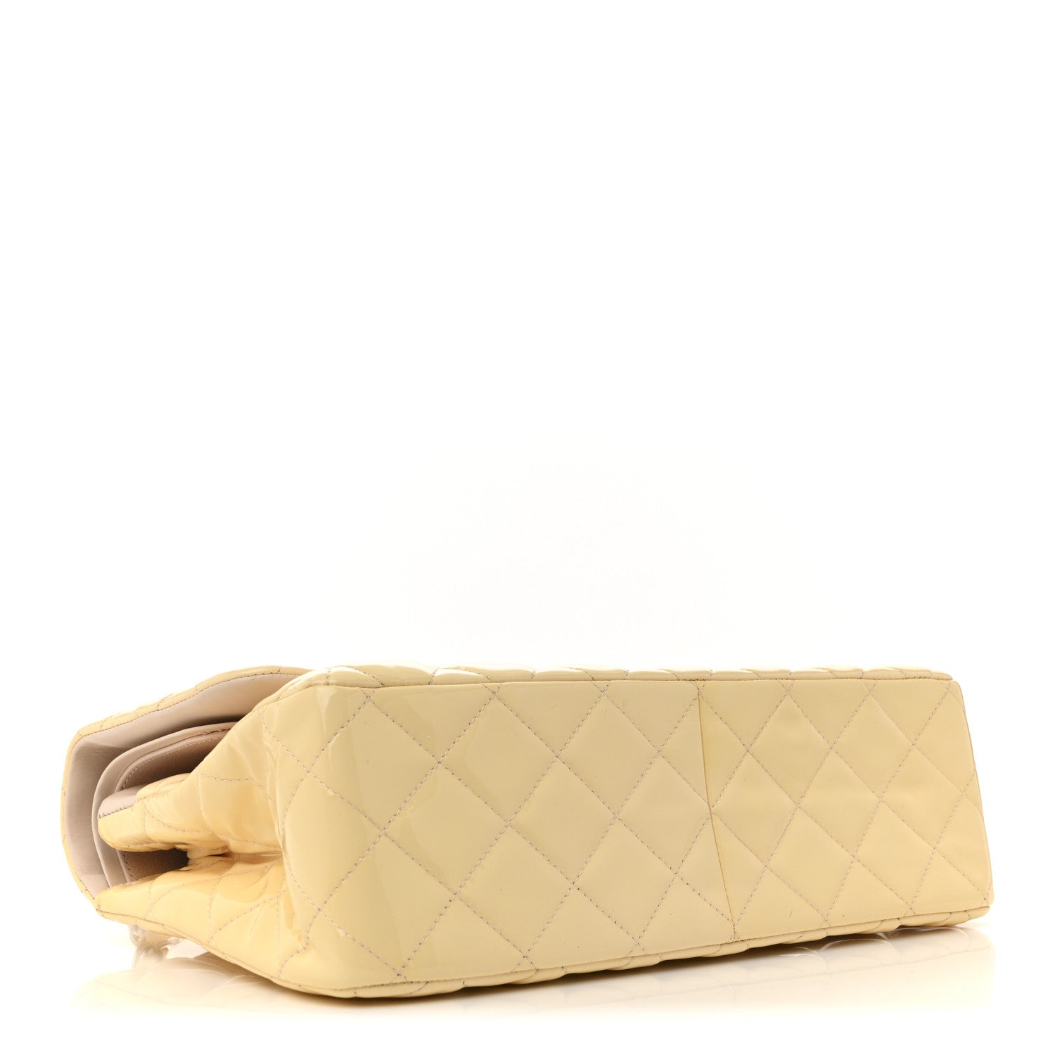 Chanel Patent Quilted Jumbo Double Flap Light Pink 4 of 14