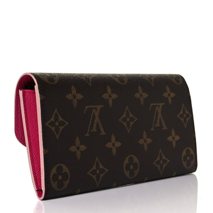 Louis Vuitton Monogram Bloom Flower Emilie Wallet 3 of 9