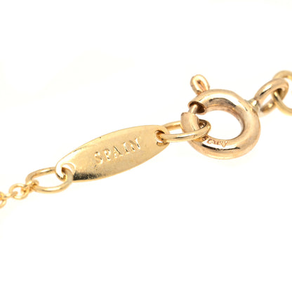 Tiffany 18K Yellow Gold Jade 18mm Elsa Peretti Bean Pendant Necklace 5 of 8