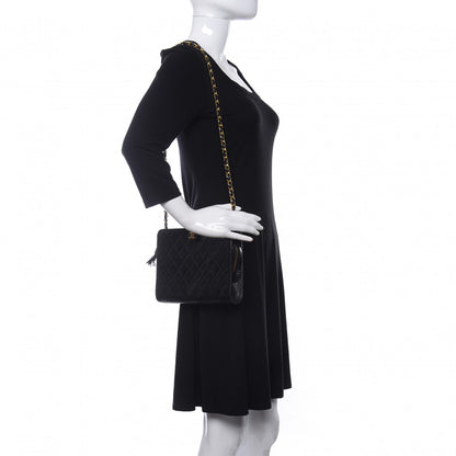 Chanel Lambskin Quilted Shoulder Bag Black 2 of 10