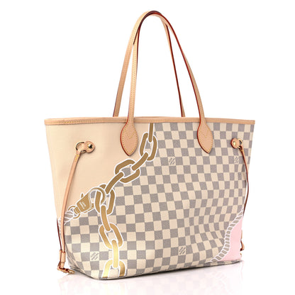 Louis Vuitton Damier Azur Nautical Neverfull MM 4 of 9