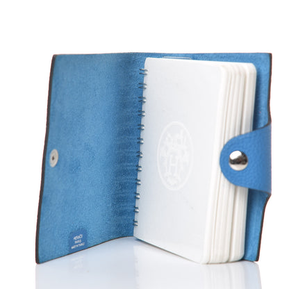 Hermes Togo Ulysse PM Notebook Cover Bleu Zanzibar 5 of 7