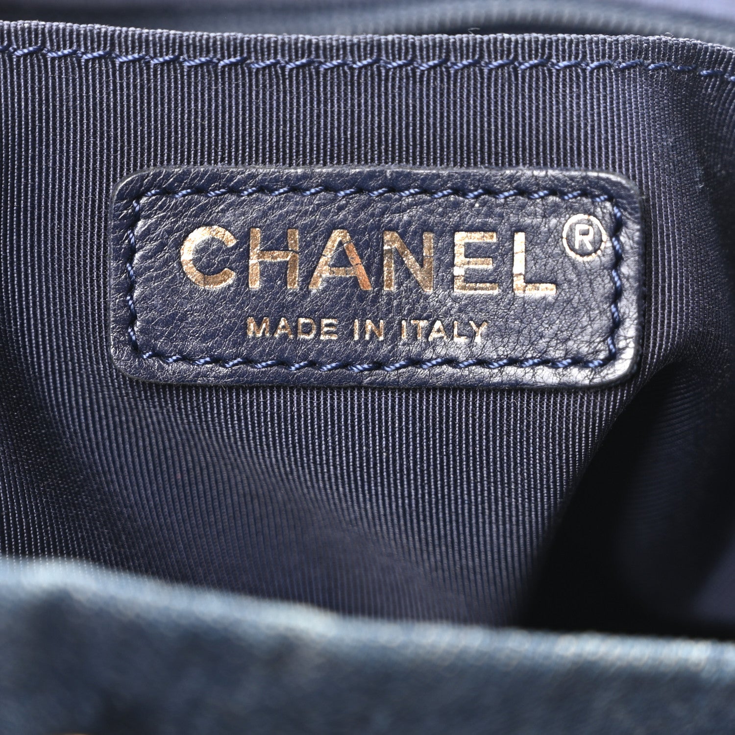 Chanel Washed Denim Quilted Large Urban Spirit Backpack Dark Blue 6 of 10