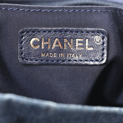 Chanel Washed Denim Quilted Large Urban Spirit Backpack Dark Blue 6 of 10