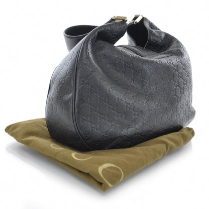 Gucci Guccissima New Ladies Web Hobo Black 3 of 7