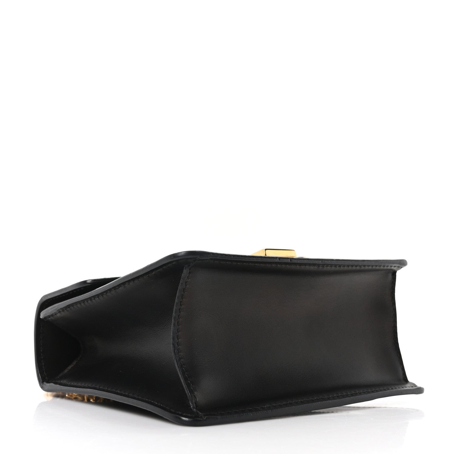 Gucci Calfskin Mini Sylvie Chain Shoulder Bag Black 4 of 10