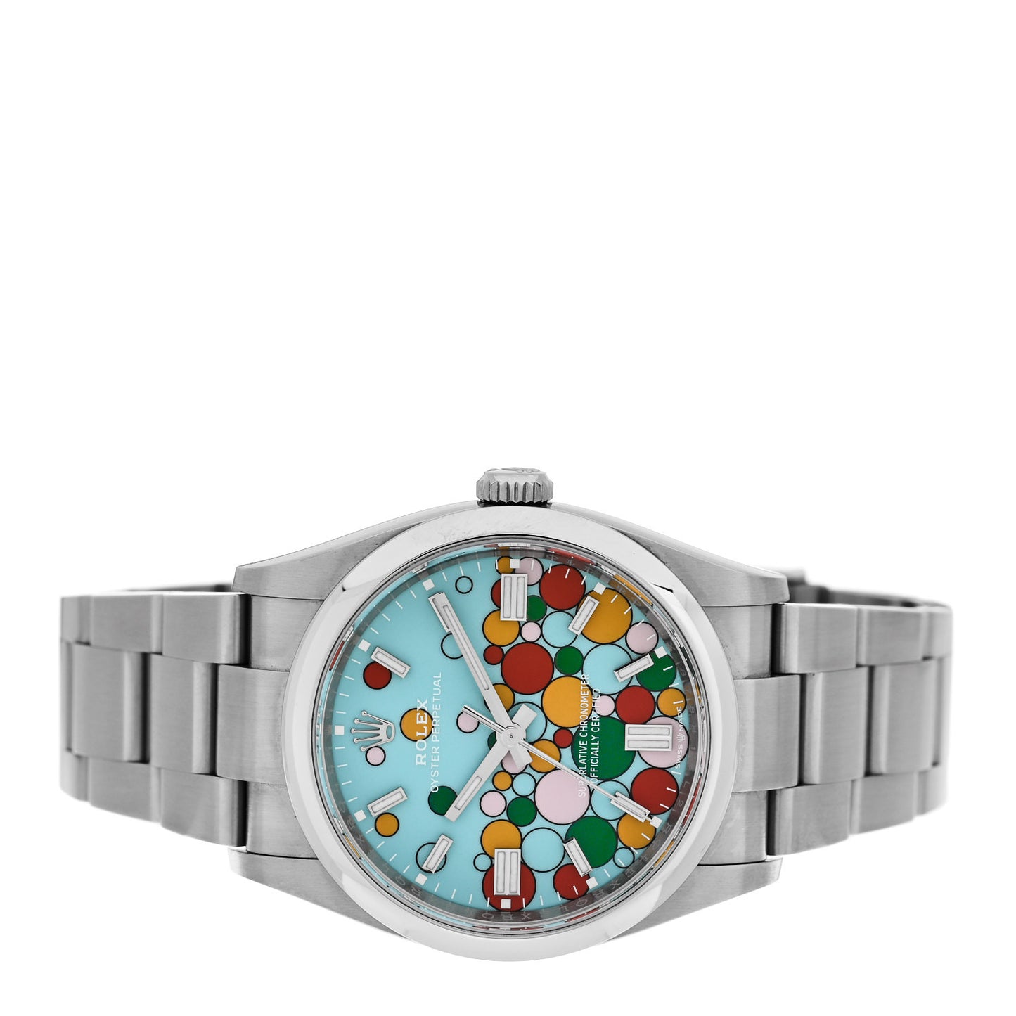 Stainless Steel 36mm Oyster Perpetual Watch Celebration Dial 126000