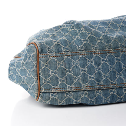 Gucci Denim Monogram Large Sukey Tote 8 of 21